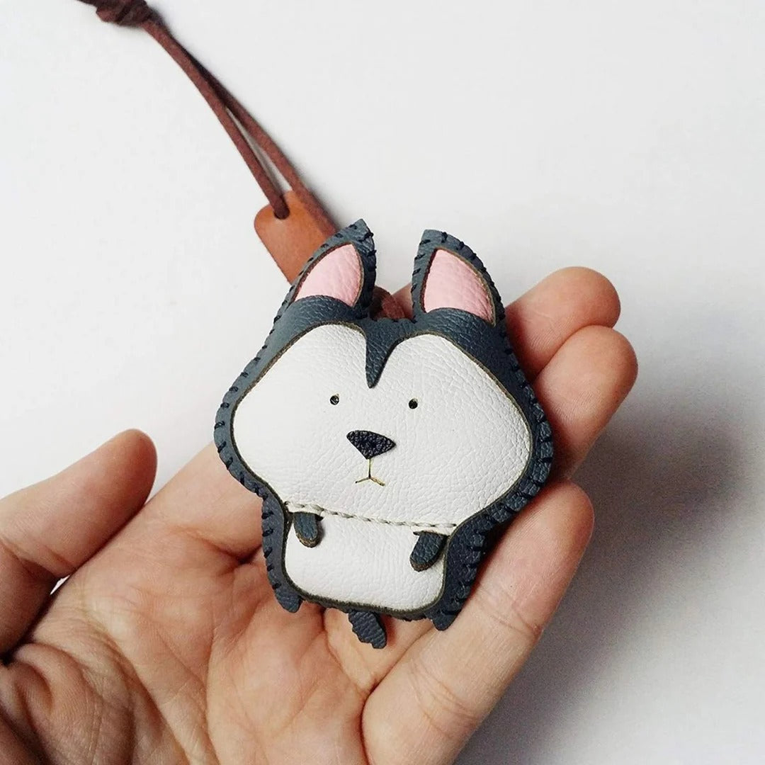 Handcrafted Leather Charm – Dog Design