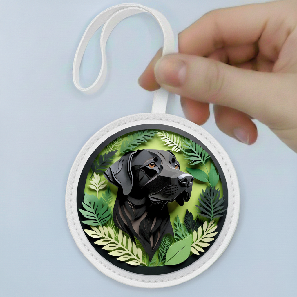 Black Labrador Bag Charm – Handmade Dog Lover Gift for Labrador Owners