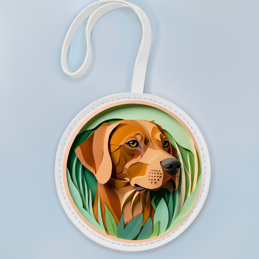 Hungarian Pointer Leather Bag Charm – Unique Dog Lover Handbag Accessory