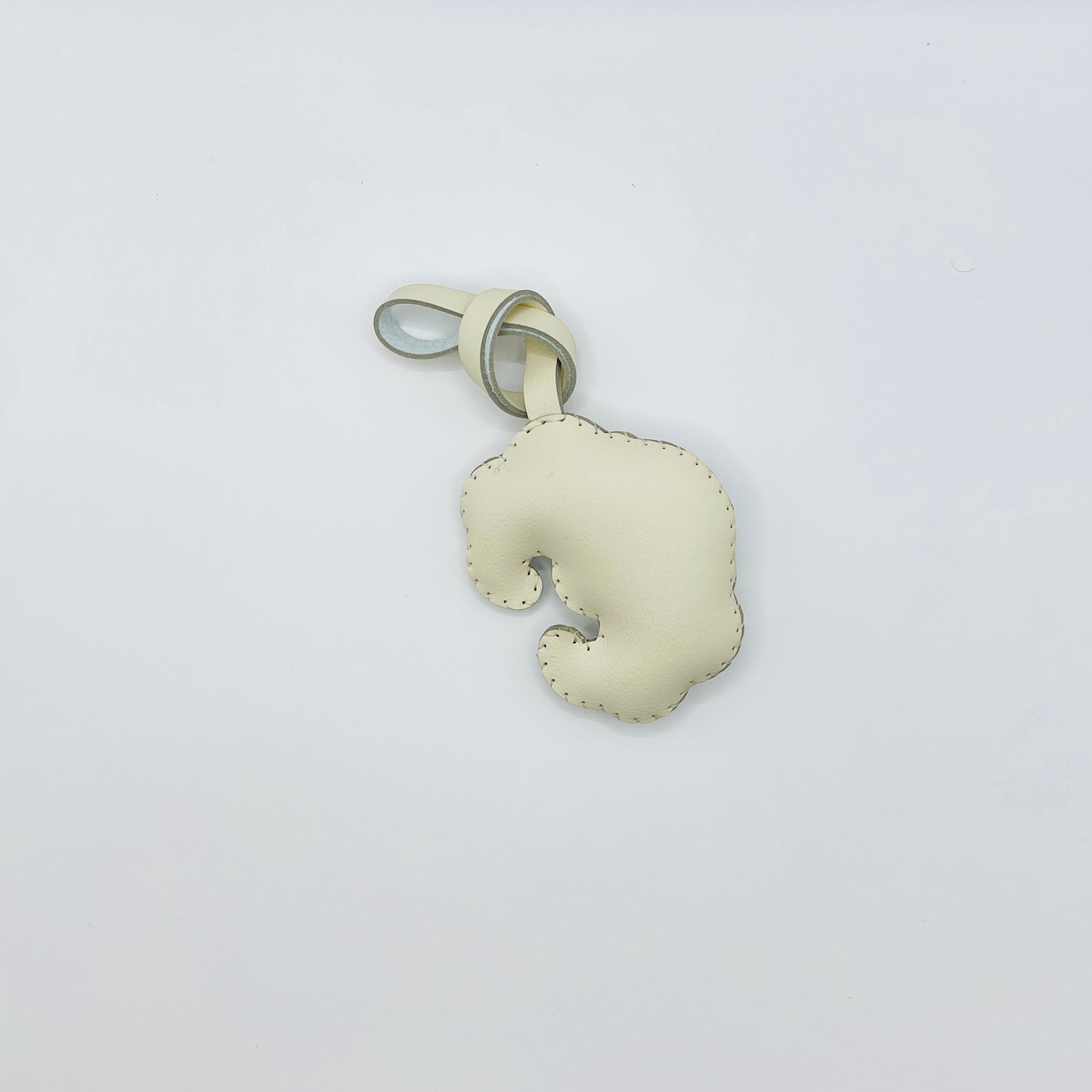 Croissant Leather Bag Charm – Handmade Pastry Keychain Gift for Food Lovers – Handmade Animal Purse Keychain Accessory for Tote & Handbag