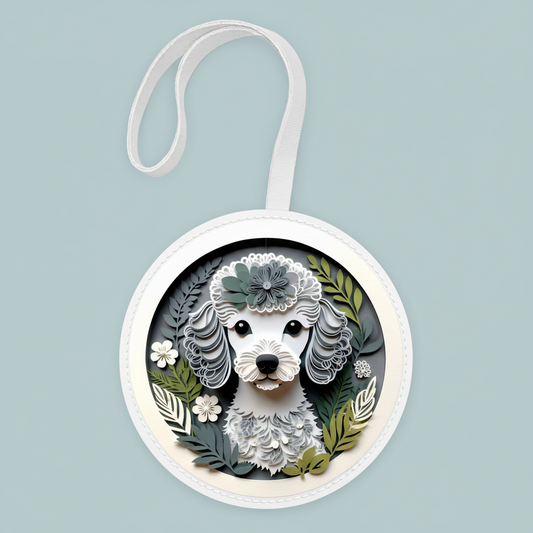 Handmade Miniature Poodle Bag Charm – Dog Lover Accessory
