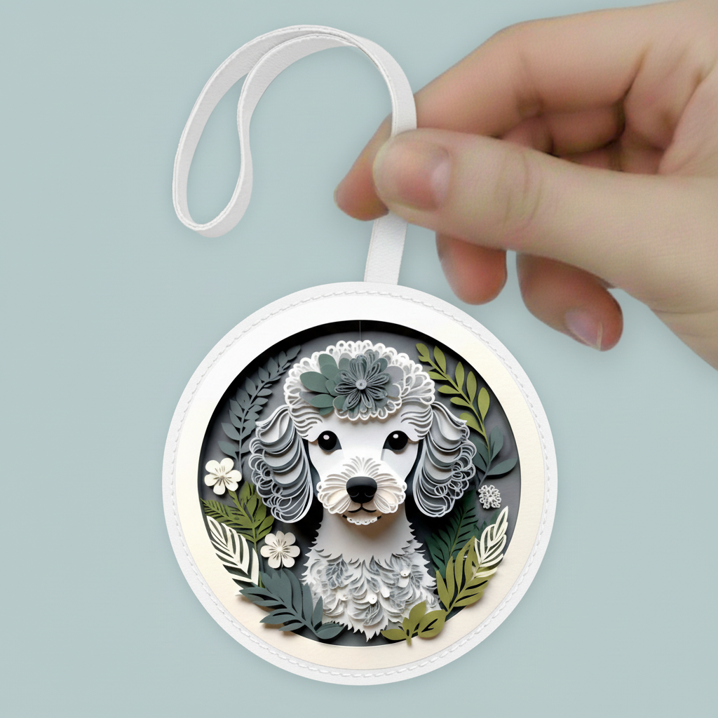 Handmade Miniature Poodle Bag Charm – Dog Lover Accessory